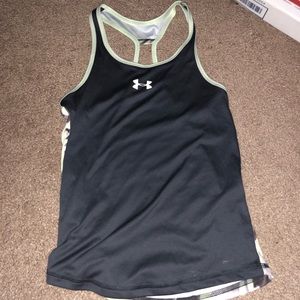 Under Armour Grey and mint racer back tank